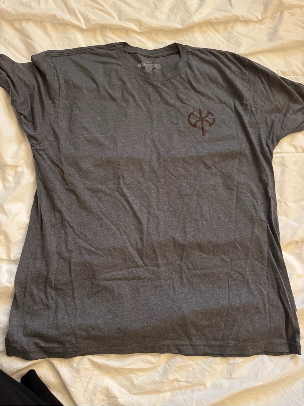 Men's Crew Neck Short Sleeve T-Shirt - Dark Gray David Goggins